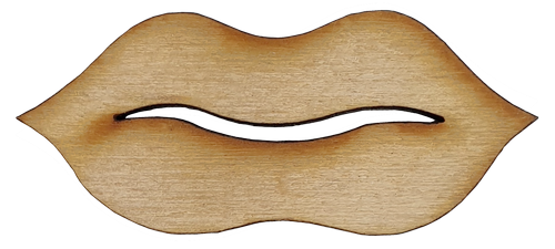 Фигурка фанерная - Губы 5 см AS-4634, В-0226