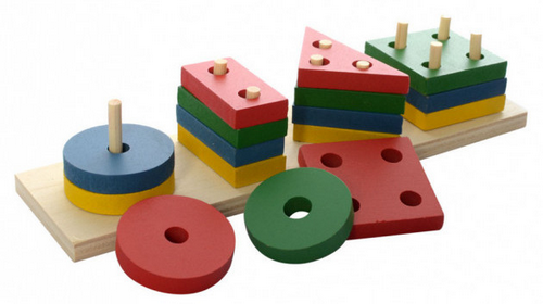 Игрушка Деревянная Пирамидка сортер 22 х 7 х 5,5см  0715 фото 2