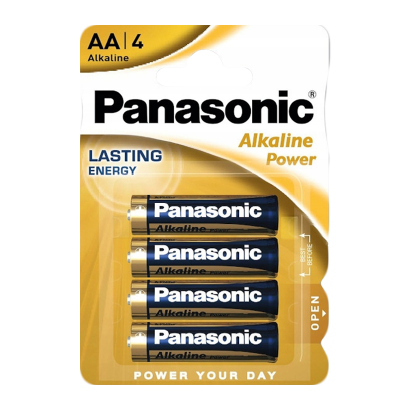 Батарейка пальчиковая AA LR6 Panasonic Alkaline Power 1шт 01.2032г  10221 фото 2