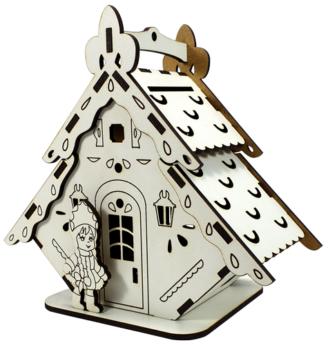 Дом №  8 копилка, из МДФ 17 х 9 х 15 см AS-6244, М-2081