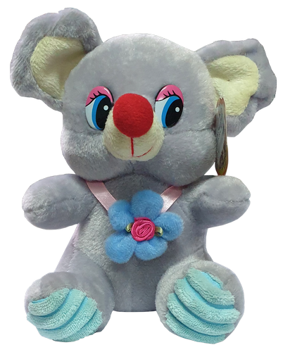 Игрушка Мягкая Мышка с цветком 19 см  B11