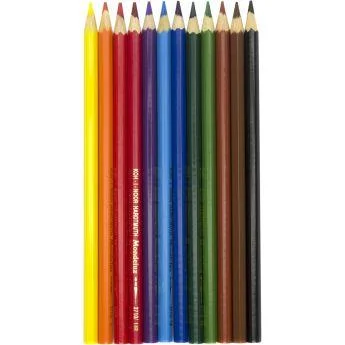 Карандаши акварельные цветные Koh-I-Noor 12 цветов шестигранные  3716 фото 2