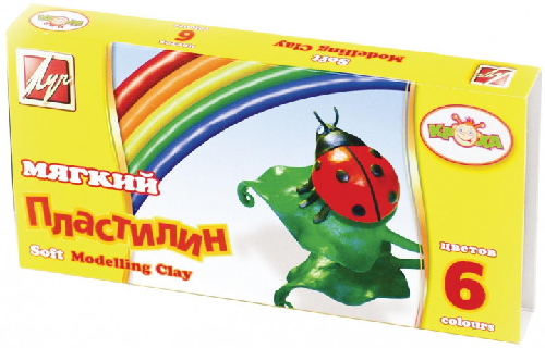 Пластилин Луч "Кроха" МЯГКИЙ !!! 6 цветов 99 гр 12С 863-08 Пластилин Луч "Кроха" МЯГКИЙ !!! 6 цветов 99 гр 12С 863-08