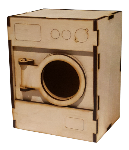 Мебель для кукол ростом 30 см - Стиральная машина из фанеры AS-4034