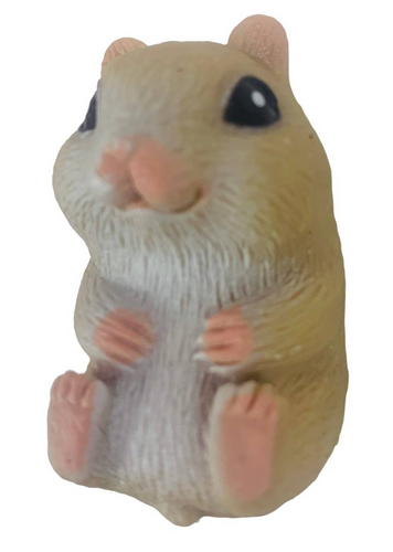 Игрушка Силиконовая тянучка Хомяк коричневый 5 см  04397