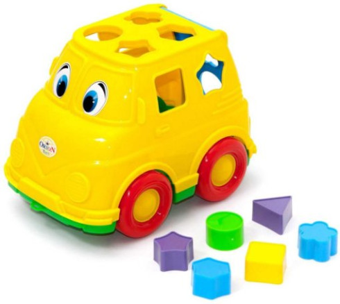 Игрушка Пластиковая Микроавтобус-сортер Орион 23 см в сетке  195