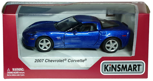 Машинка Kinsmart Chevrolet Corvette Z 06  2007 год  KT5320W фото 2