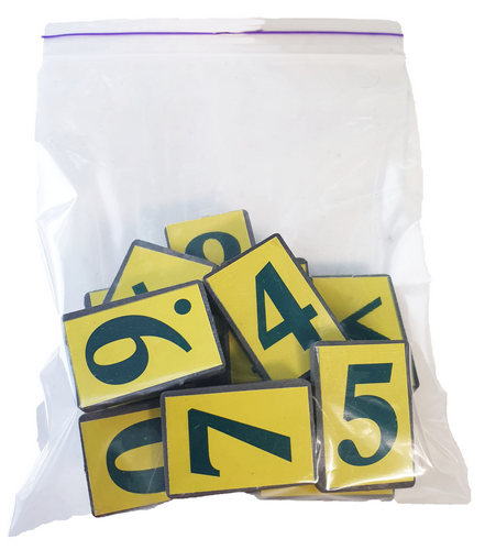 Фишки с Цифрами на магните пластиковые 16шт 2 х 3 см  AS-0016  фото 3