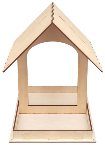 Кормушка № 14 Большая с аркой 29 х 24 х 31 см AS-4309 фото 2