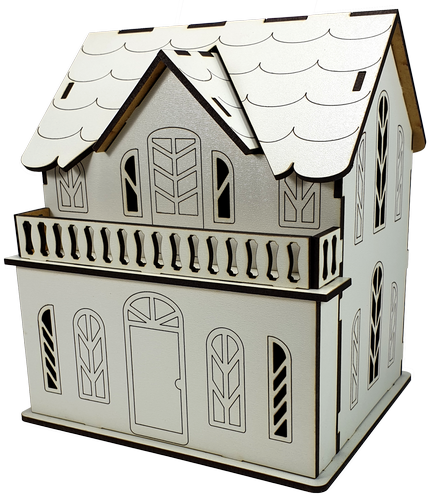 Дом № 13 копилка с двумя отделениями, из МДФ 16 х 13,5 х 18 см AS-6249, М-2086 фото 2