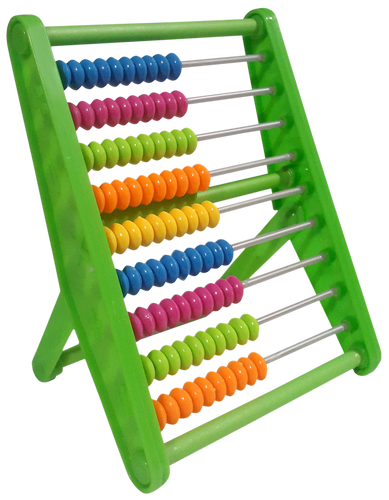 Счеты детские с ножкой, пластиковые 11 х 14.5 см  8017