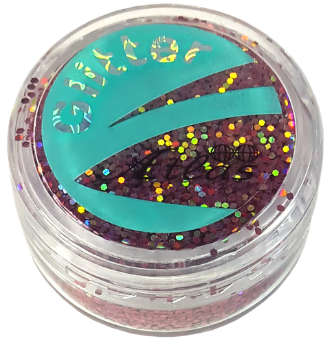 Блестки (Глиттер) большие Голографические Атлас 3 гр - Розовый AS-2463