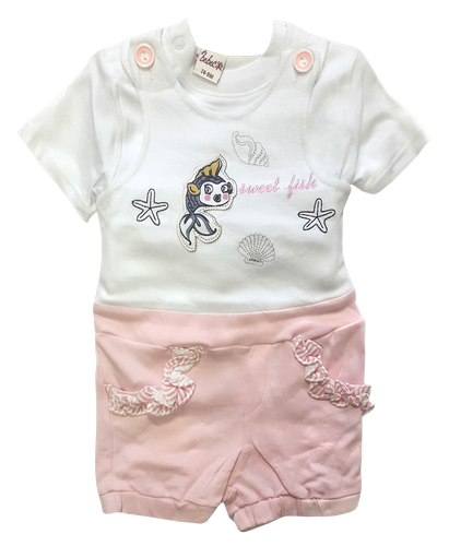 Песочник двойка для девочки Bebecix р. 62-74 11606