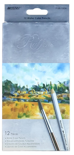 Карандаши акварельные цветные Marco Raffine 12 цветов шестигранные  7120-12СВ