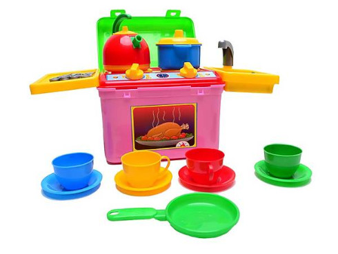 Игрушка Пластиковая Кухня Галинка 3, 15 предметов ТехноК  2377
