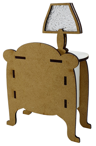 Комод с настольной лампой, сенсорный выключатель, МДФ 10 х  6 х 16 см AS-5530, Е-050 фото 3