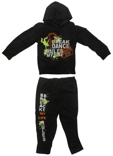 Костюм спортивный для мальчика, черный с рисунком, с капюшоном, Футер р.52(26) 12722 Костюм спортивный для мальчика, черный с рисунком, с капюшоном, Футер р.52(26) 12722