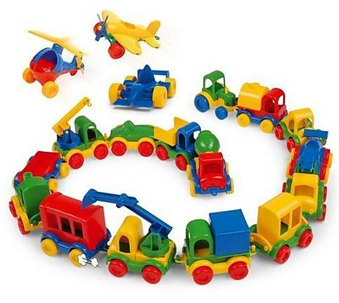 Игрушка Машинка или самолет Wader микс цветов  39244