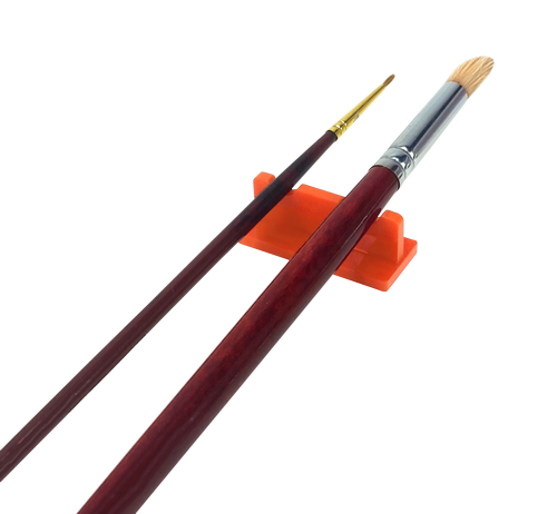 Подставка под две кисточки, оранжевый пластик AS-0062 фото 2