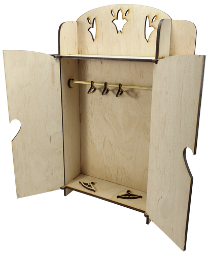 Мебель для кукол типа Барби - Шкаф № 5 платяной 23 х 6 х 32 см AS-4020, F-0208 фото 2