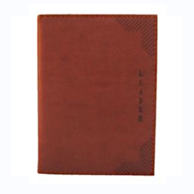 Ежедневник недатированный А6 Leader кожзаментель, коричневый 08-N8-A6, 140520