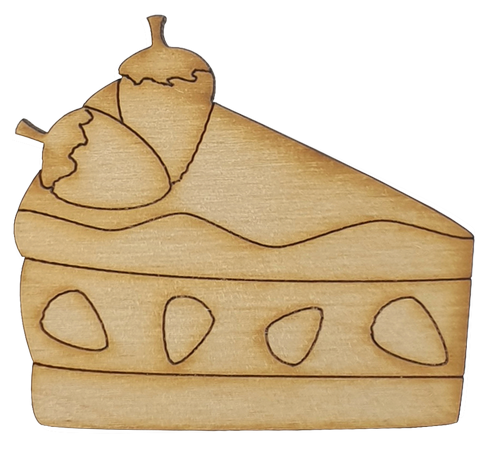 Фигурка фанерная - Тортик с клубникой 6.5 х 5.8 см AS-4757, В-0158