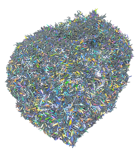 Блестки (Глиттер) большие полоски Атлас 2 гр - Серебряные AS-2491 фото 2