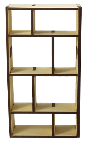 Мебель для кукол ростом 30 см - Этажерка с сердечками из фанеры AS-4022 фото 2