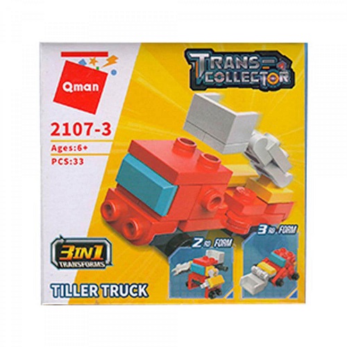 Игрушка Конструктор Qman Пожарный кран 3в1 33 детали  2107-3