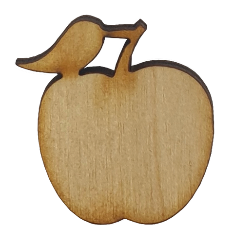 Фигурка фанерная - мини Яблоко 2,9 см AS-4681, В-0183