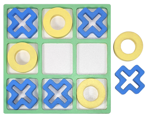 Крестики - Нолики ЦВЕТНЫЕ из фанеры 14 х 14 см  AS-7131 фото 2