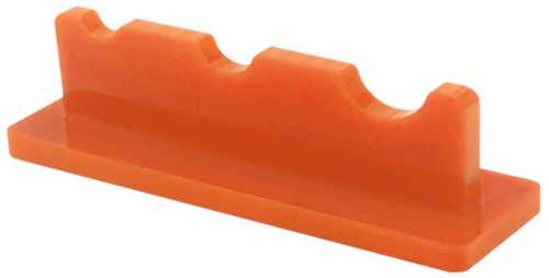 Подставка под три кисточки, оранжевый пластик AS-0063