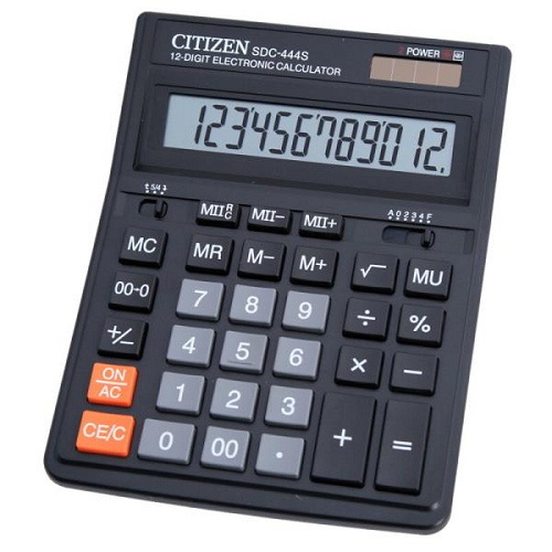 Калькулятор Citizen 12разрядов 2питания 150*200мм  SDC-444S