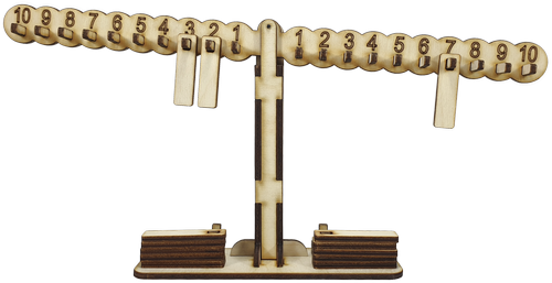 Весы Математические из фанеры 33,5 х 5 х 15,5 см AS-7127, О-00025 фото 3