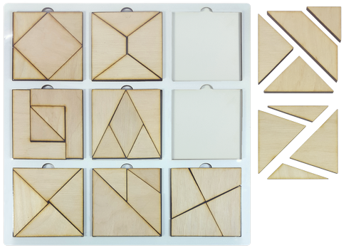 Игрушка развивающая Головоломка Сложи Квадрат, второй уровень сложности AS-7155 фото 2
