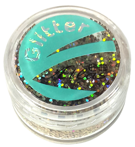 Блестки (Глиттер) большие Голографические Атлас 3 гр - Шампань AS-2465