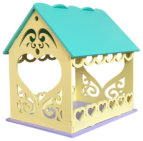 Кормушка окрашенная № 4/2 разноцветная 22 х 16 х 20.5 см AS-4282, F-0239 фото 2