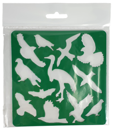 Трафарет "Птицы" 1 шт 13 см AS-0257, К-9069м фото 2