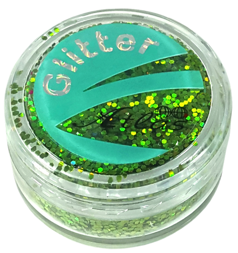 Блестки (Глиттер) большие Голографические Атлас 3 гр - Зеленая трава AS-2453