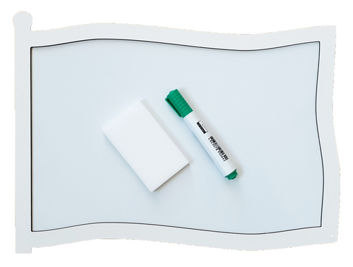 Доска Магнитная сухостираемая с рамкой из МДФ 37х39см Флаг  AS-7029