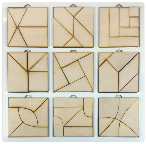 Игрушка развивающая Головоломка Сложи Квадрат, третий уровень сложности AS-7156