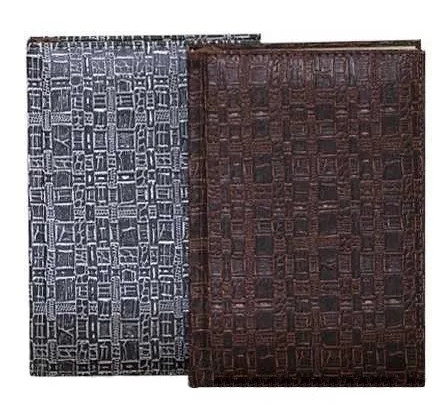 Ежедневник недатированный А5 ЖЛ кожзаменитель, серо-черный WB-5415