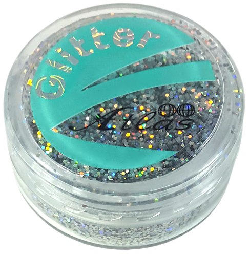 Блестки (Глиттер) большие Голографические Атлас 3 гр - Серебро AS-2461