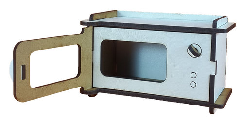 Мебель для кукол ростом 30 см - Микроволновка из МДФ AS-6017, М-2044 фото 2