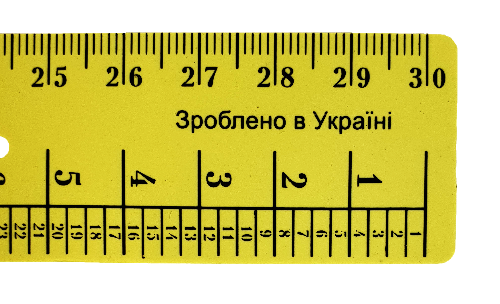 Линейка 30 см Закройщика желтая AS-0617 фото 3