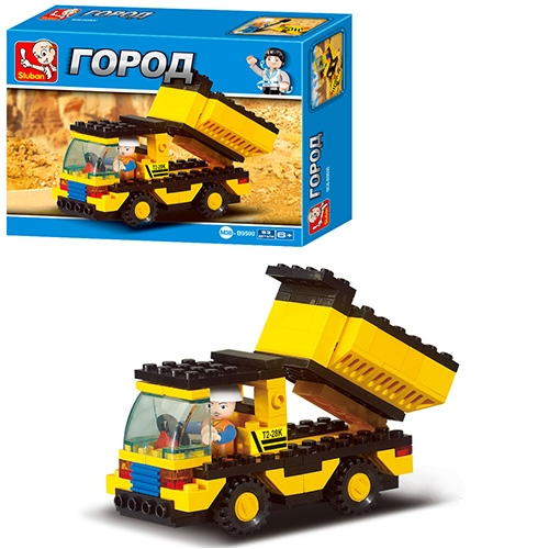 Игрушка Конструктор Sluban Городская серия Самосвал 85 деталей  M38-B9500