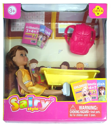 Кукла Defa Lucy Малышка в школе 13 см  8298