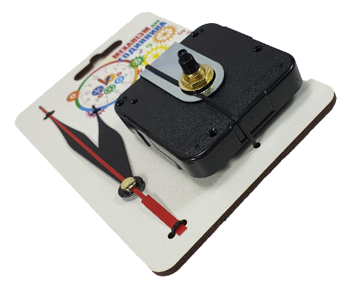 Часовой механизм Super  5 мм Шагающий с тремя стрелками на МДФ подложке AS-0280 фото 2