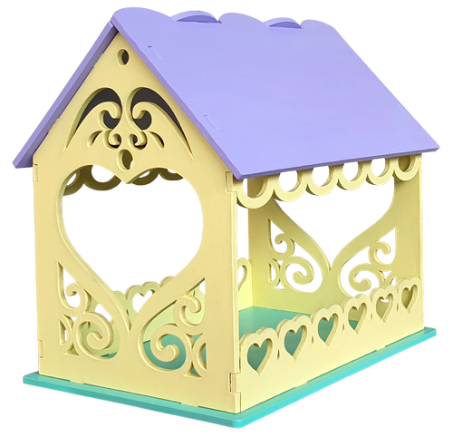 Кормушка окрашенная № 4/2 разноцветная 22 х 16 х 20.5 см AS-4282, F-0239