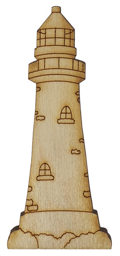 Фигурка фанерная - Маяк 8 см AS-4675, В-0122